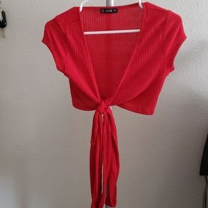 Wrap-Around Tie Crop Top